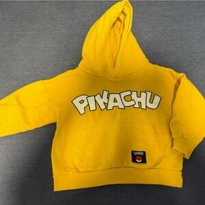 Zara Yellow Pikachu Kids Hoodie